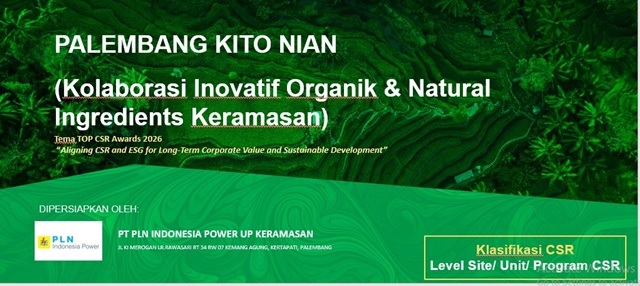 “Palembang Kito Nian”, Andalan Program CSR PLN Indonesia Power Keramasan