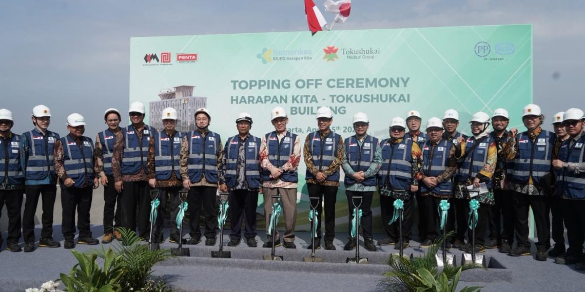 PTPP Tuntaskan Struktur Utama RSJPD Harapan Kita–Tokushukai Building