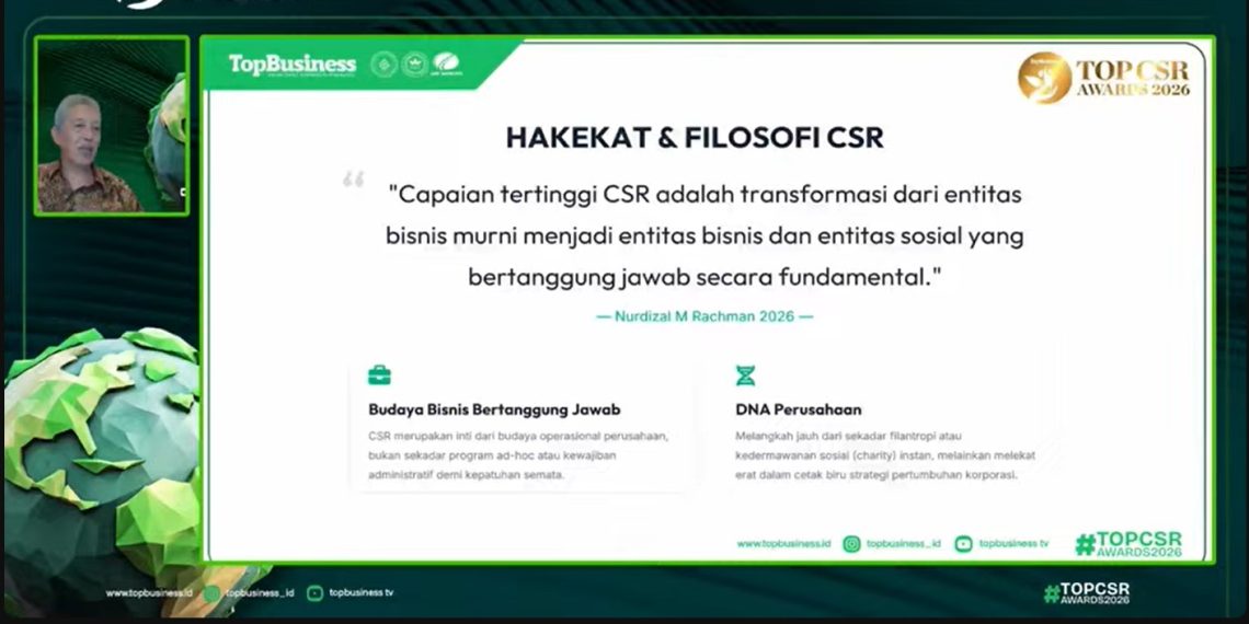 Nurdizal: Jadikan CSR sebagai DNA Bisnis Perusahaan