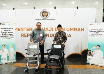 Support Kelancaran Puncak Haji, BSI Kirim 600 Kursi Roda ke Tanah Suci