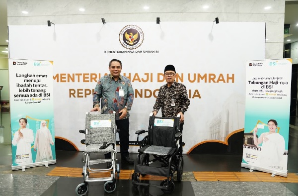 Support Kelancaran Puncak Haji, BSI Kirim 600 Kursi Roda ke Tanah Suci