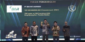 PT Bio Inti Agrindo Raih Dua Penghargaan Bergengsi di TOP CSR Awards 2026, Bukti Komitmen Keberlanjutan yang Terintegrasi