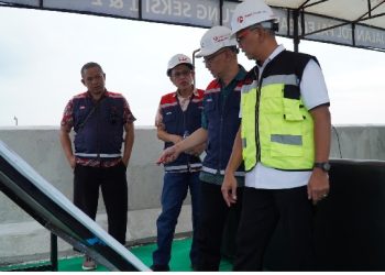 Hutama Karya: KSP Tinjau Progres Pembangunan JTTS Ruas Palembang-Betung-Tempino-Jambi di Jembatan Musi V
