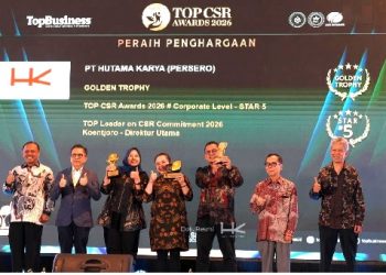 Perkuat Implementasi TJSL Berbasis ESG, Hutama Karya Raih Tiga Penghargaan TOP CSR Awards 2026