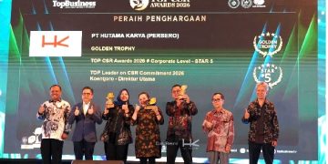 Perkuat Implementasi TJSL Berbasis ESG, Hutama Karya Raih Tiga Penghargaan TOP CSR Awards 2026