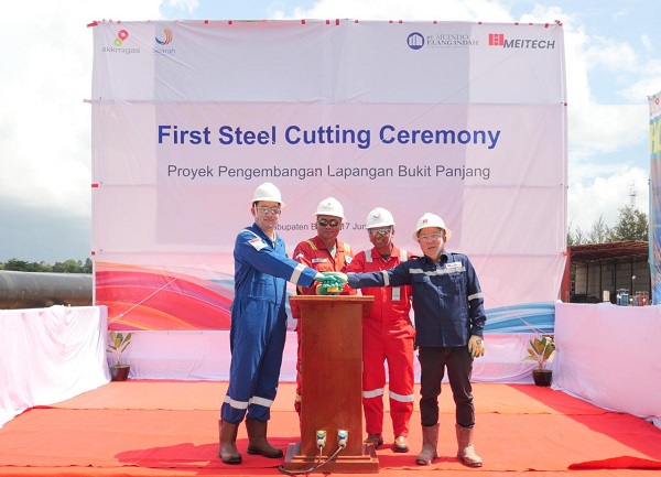 PC Ketapang II Ltd. Gelar First Steel Cutting Ceremony Proyek Pengembangan Lapangan Bukit Panjang