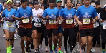 Di BTN Jakim 2026, Menkes Budi dan Jajaran Direksi Jadi Guide Runner Pelari Disabilitas