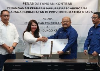 Hutama Karya Garap Pemulihan Prasarana Peribadatan Pascabencana di Sumatera Utara