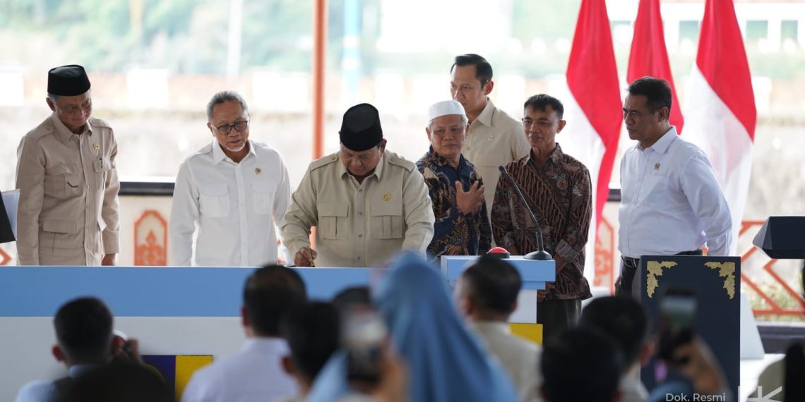 Diresmikan Presiden Prabowo, Bendungan Meninting Garapan Hutama Karya Jadi Pusat Peresmian Lima Bendungan Nasional