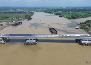 Dukung Pembangunan Tol Palembang – Betung, HKA Rampungkan Pekerjaan Hotmix Jembatan Musi