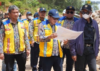Menteri Dody Tinjau Pembangunan Sabo Dam di Sungai Aek Sigala-gala, Percepat Penanganan Pascabanjir