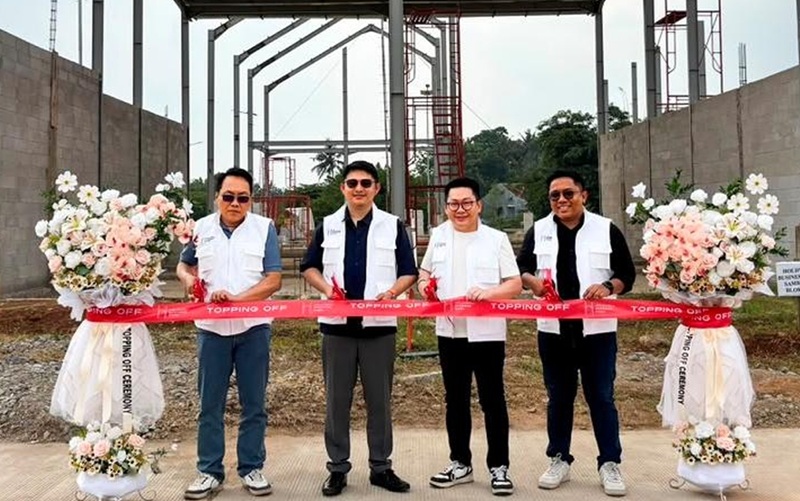 Proyek Logistik Milik TRIN di Lampung Resmi Topping Off