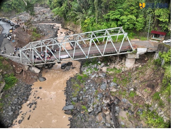 Penanganan Permanen Jembatan Enang-Enang Dipercepat, Akses Kendaraan Dibuka Terbatas