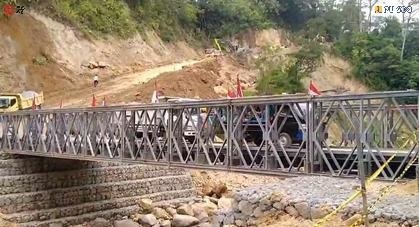 Jembatan Bailey Wih Kanis di Aceh Tengah Difungsikan, Konektivitas Masyarakat Kembali Pulih