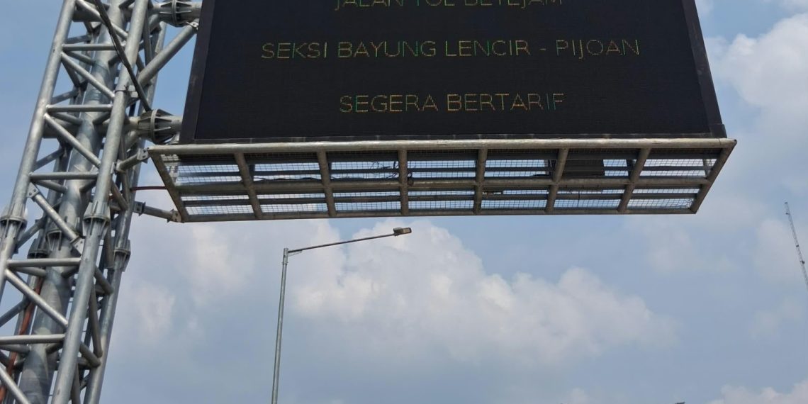 Setelah Dioperasikan Tanpa Tarif, Tol Betung-Tempino-Jambi Seksi Bayung Lencir-Pijoan akan diberlakukan tarif