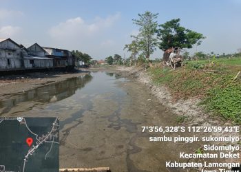 Percepat Penanganan Kekeringan, Sungai di Lamongan Dinormalisasi
