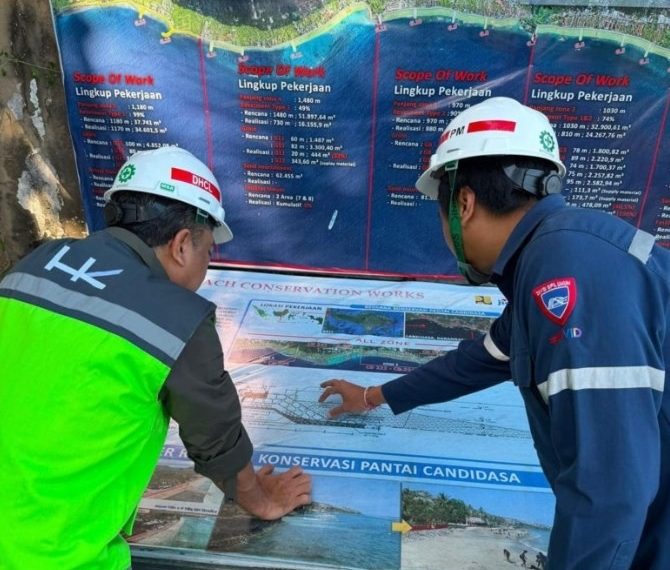 Direktur Human Capital & Legal HK Tinjau Proyek Konservasi Pantai Candidasa Fase 2 Paket I, Dorong Perlindungan Pesisir dan Pariwisata Berkelanjutan