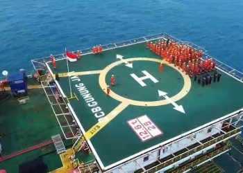 Kru Rig Pertamina Drilling Gelar Upacara Bendera, Tetap Semangat di Tengah Operasional