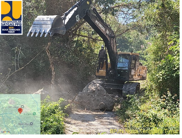 Seluruh Akses Jalan Longsor di Pulau Palue Kini Fungsional