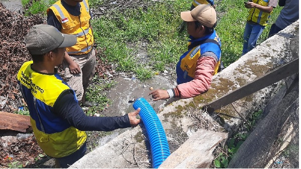 Air Irigasi Dialirkan ke Persawahan Terdampak Kekeringan di Kota Sungai Penuh