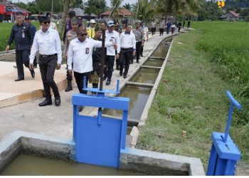 Menteri Dody Pastikan Rehabilitasi Irigasi Rawa Sawah di Kuantan Singingi Perkuat Swasembada Pangan