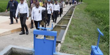 Menteri Dody Pastikan Rehabilitasi Irigasi Rawa Sawah di Kuantan Singingi Perkuat Swasembada Pangan