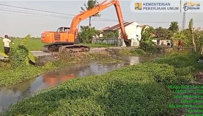 Saluran Sekunder Tambun Dinormalisasi, 875,68 Hektare Sawah Karawang Terairi
