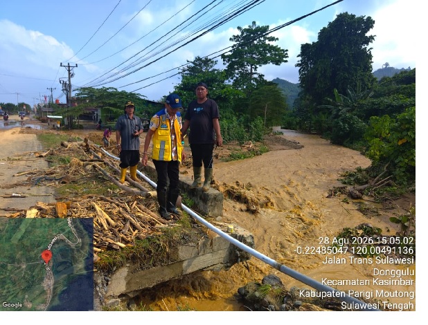 Pascabanjir Parigi Moutong, Akses Trans Sulawesi hingga Sungai Mulai Ditangani