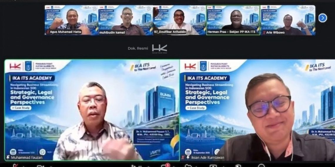 Hutama Karya dan IKA ITS Academy Berkolaborasi Bahas Business Streamlining BUMN Berbasis Nilai dan Tata Kelola