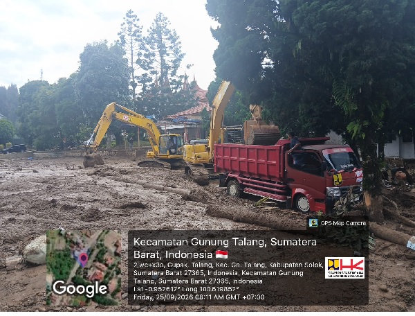 Infrastruktur dan Fasilitas Publik di Solok Dipulihkan Pascabanjir
