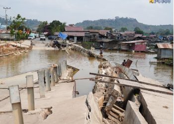 Penanganan Longsor Susulan di Jalan Poros Tenggarong–Samarinda Dilakukan