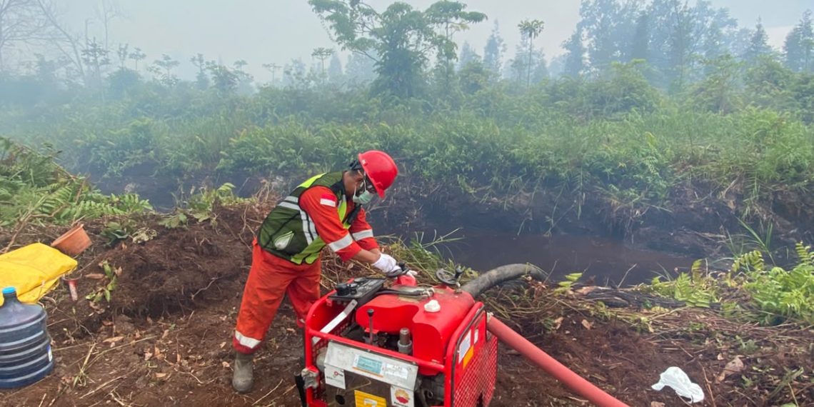 PetroChina Perkuat Upaya Pemadaman Karhutla di HLG Londerang, Jambi