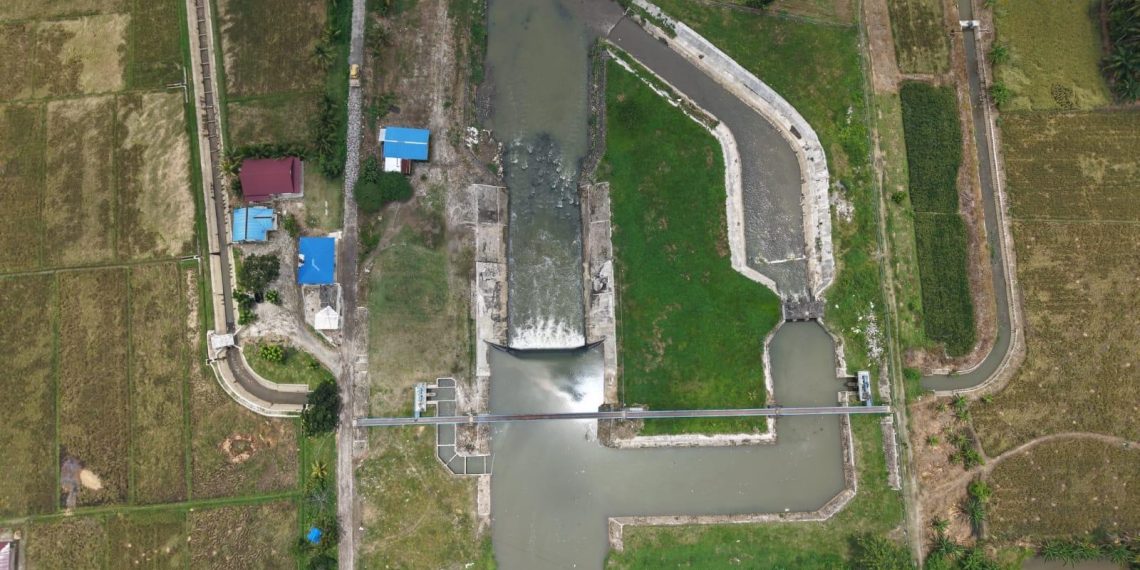 Jaga Pasokan Air 3.017 Hektare Sawah, Bendung Karet Bandar Sidoras Direhabilitasi