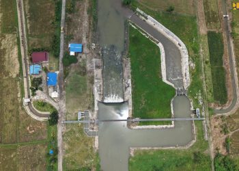 Jaga Pasokan Air 3.017 Hektare Sawah, Bendung Karet Bandar Sidoras Direhabilitasi