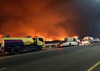 Respons Karhutla di Sekitar JTTS, Hutama Karya Perkuat Kesiapan Penanganan dan Imbau Pengguna Tol Waspada