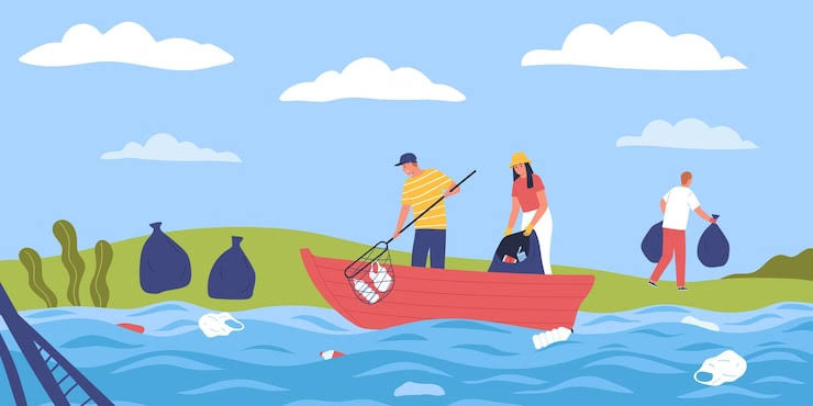 Wah Perusahaan Asuransi Ini Bersih-bersih Ciliwung